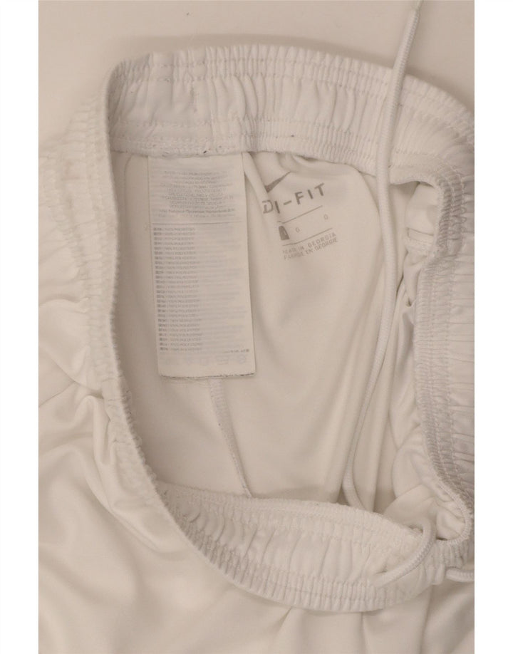 NIKE Mens Dri Fit Sport Shorts Large  White Polyester