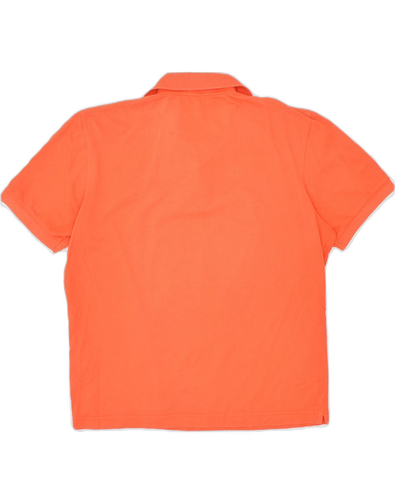 SERGIO TACCHINI Mens Polo Shirt Large Orange Cotton | Vintage | Thrift | Second-Hand | Used Clothing | Messina Hembry 