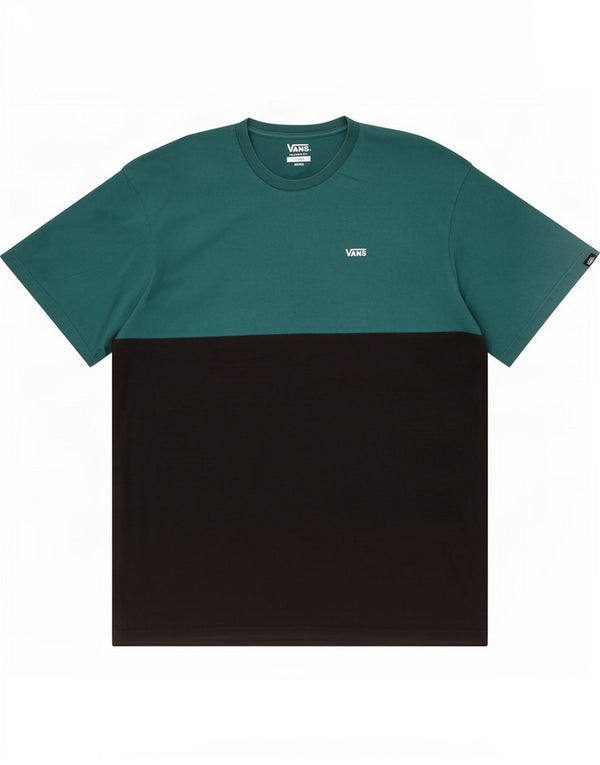 Vans Mens Classic Fit T-Shirt Top XL Black Colourblock Cotton