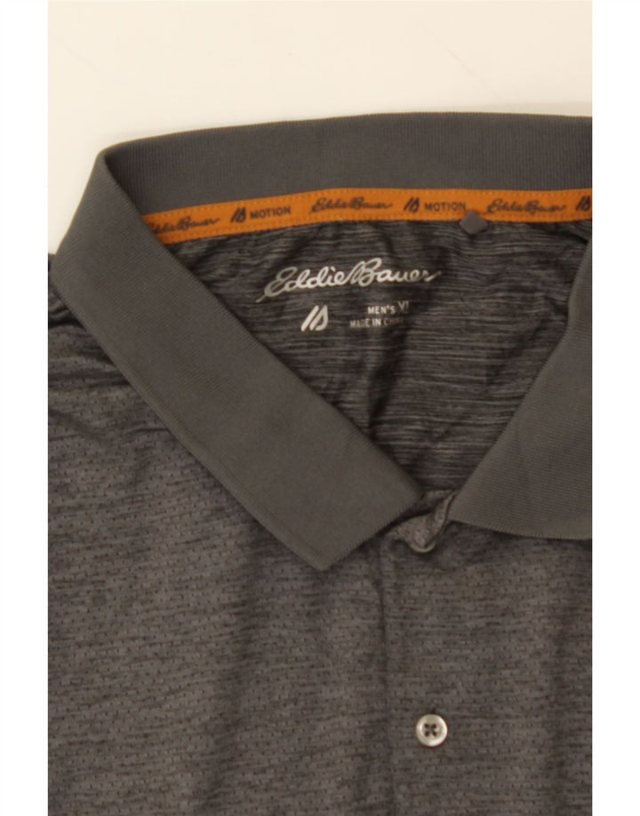 EDDIE BAUER Mens Polo Shirt XL Grey Vintage Eddie Bauer and Second-Hand Eddie Bauer from Messina Hembry 