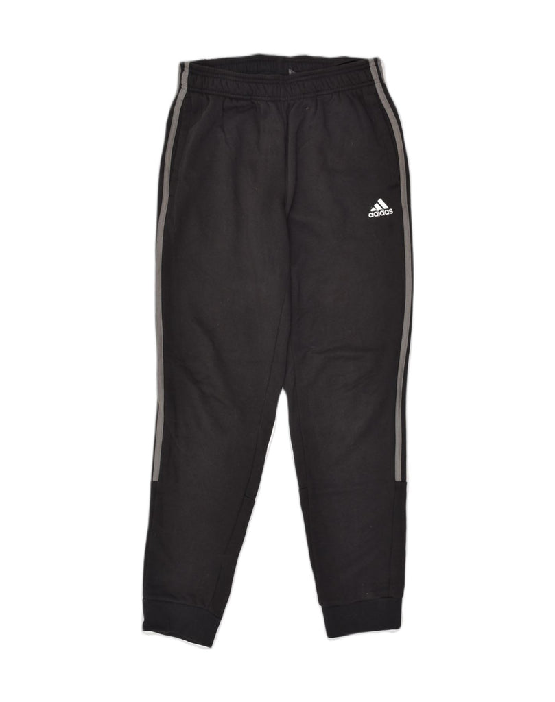 ADIDAS Mens Tracksuit Trousers Joggers Small Black Cotton | Vintage Adidas | Thrift | Second-Hand Adidas | Used Clothing | Messina Hembry 