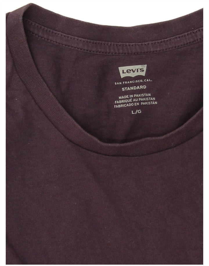 Levi's Mens Standard Standard Fit T-Shirt Top Large Navy Blue Cotton
