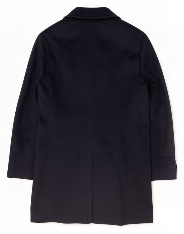 Coveri Mens Overcoat IT 48 Medium Navy Blue Polyester