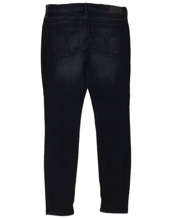 Calvin Klein Womens Skinny Jeans W32 L32 Navy Blue Cotton
