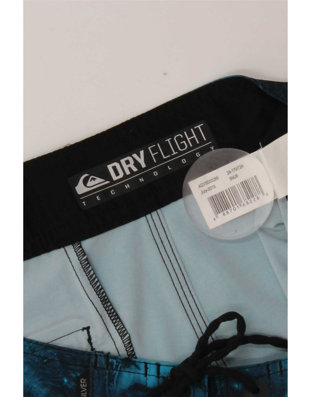Quiksilver Mens Swimming Shorts Small  Blue Geometric Polyester