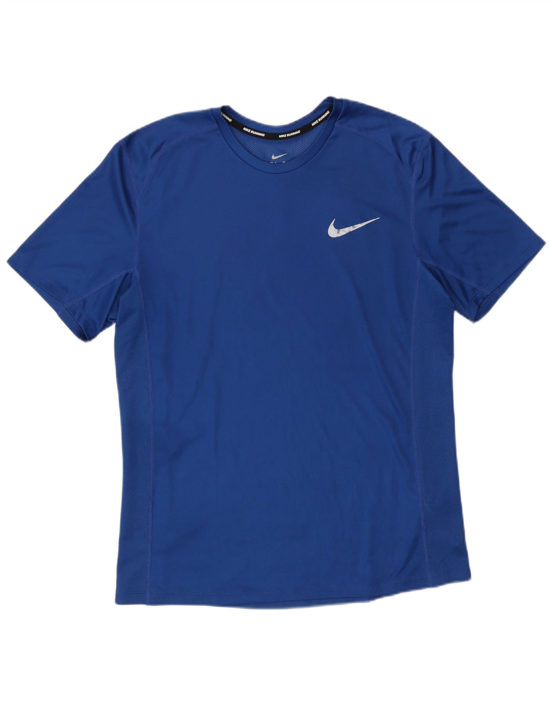 Nike Mens Dri Fit T-Shirt Top Medium Blue Polyester