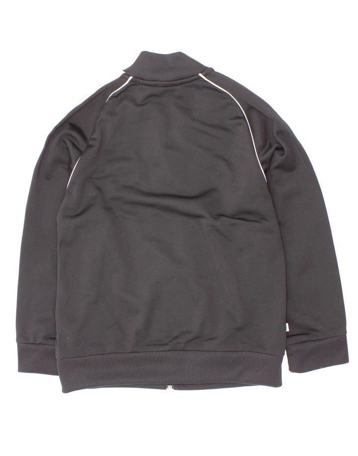 Adidas Girls Tracksuit Top Jacket 5-6 Years Black Polyester