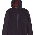 Ted Baker Mens Hooded Full Zip Cardigan Sweater Size 2 Small Navy Blue