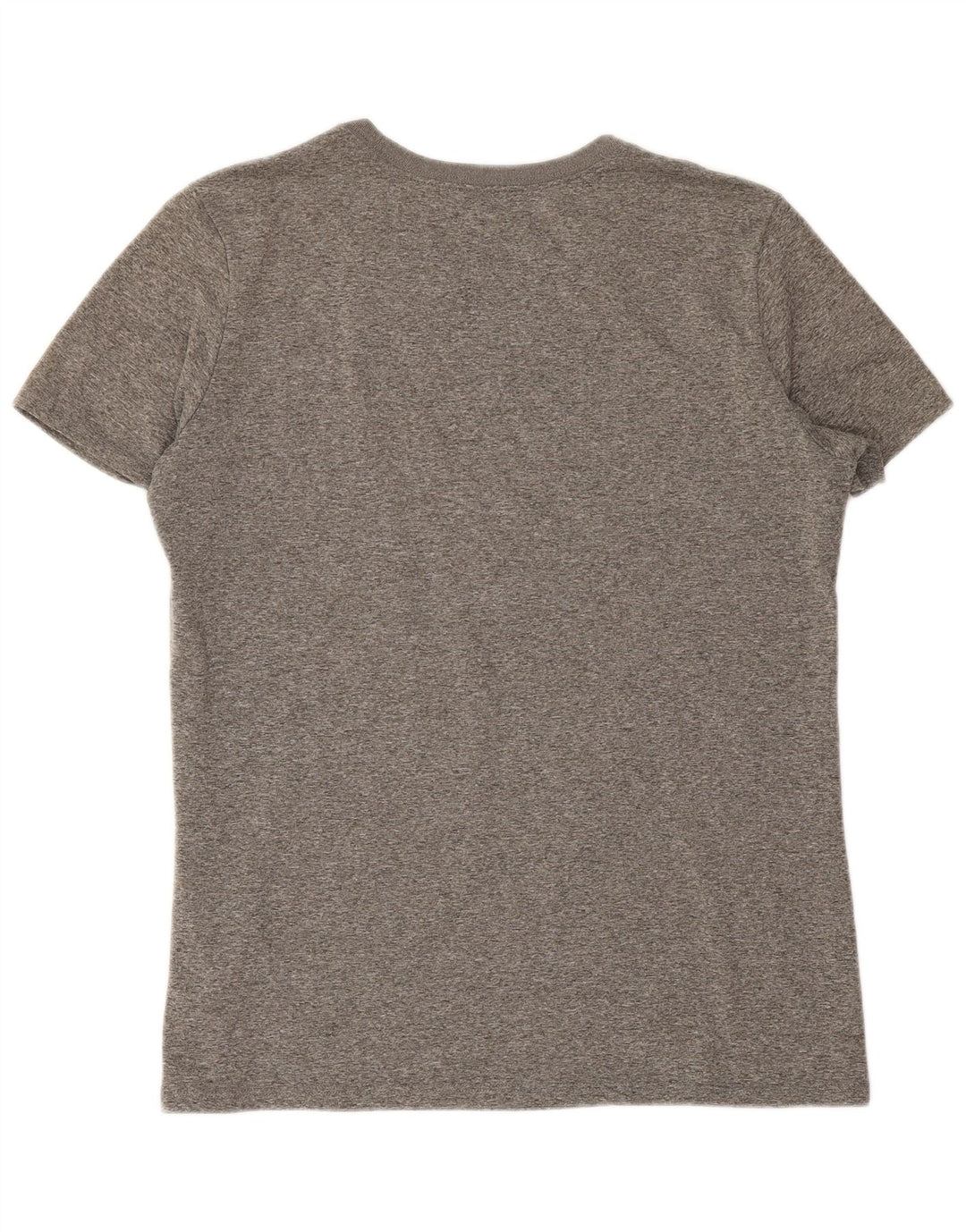 Nike Womens Dri Fit Graphic T-Shirt Top UK 14 Medium Grey