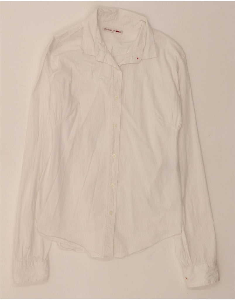 LEVI'S Womens Shirt UK 18 XL White Cotton Vintage Levi's and Second-Hand Levi's from Messina Hembry 