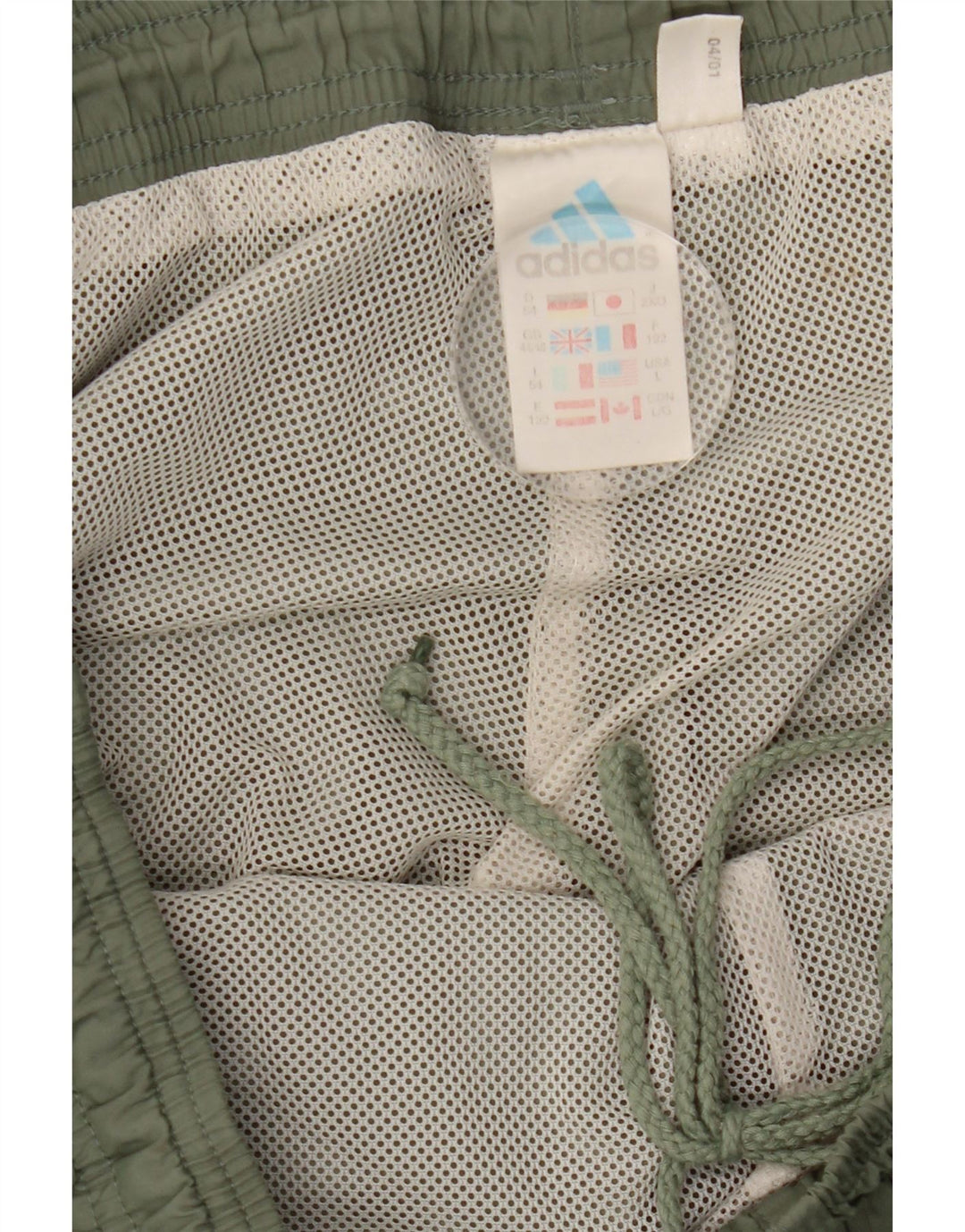 Adidas Mens Tracksuit Trousers UK 44/46 Large Khaki Polyester