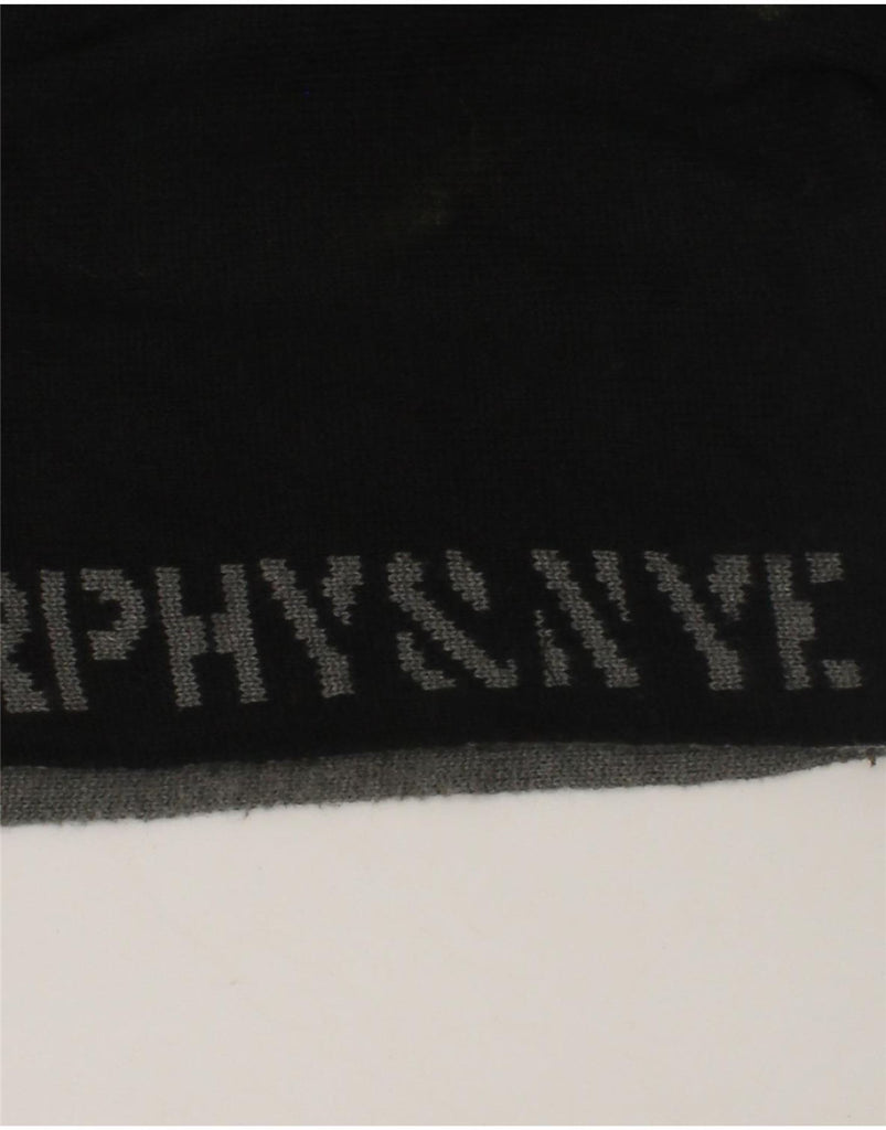 MURPHY & NYE Mens Graphic Reversible Rectangle Scarf One Size Black | Vintage Murphy & Nye | Thrift | Second-Hand Murphy & Nye | Used Clothing | Messina Hembry 