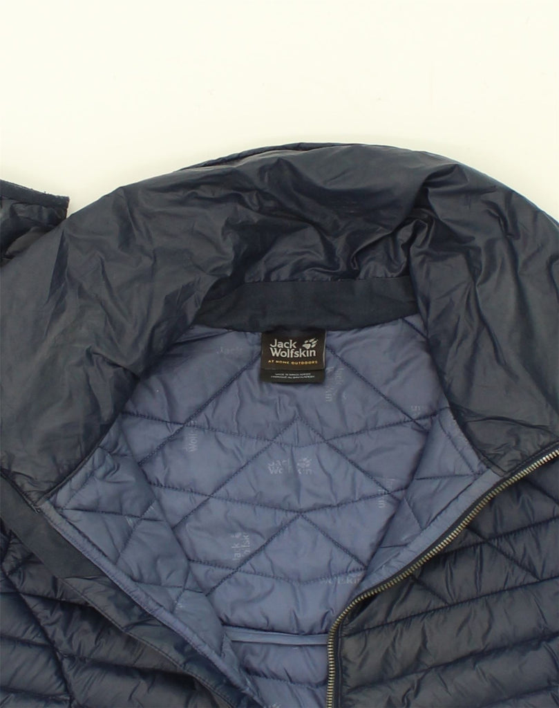 JACK WILLS Womens Padded Coat UK 10 Small Navy Blue Polyester | Vintage Jack Wills | Thrift | Second-Hand Jack Wills | Used Clothing | Messina Hembry 