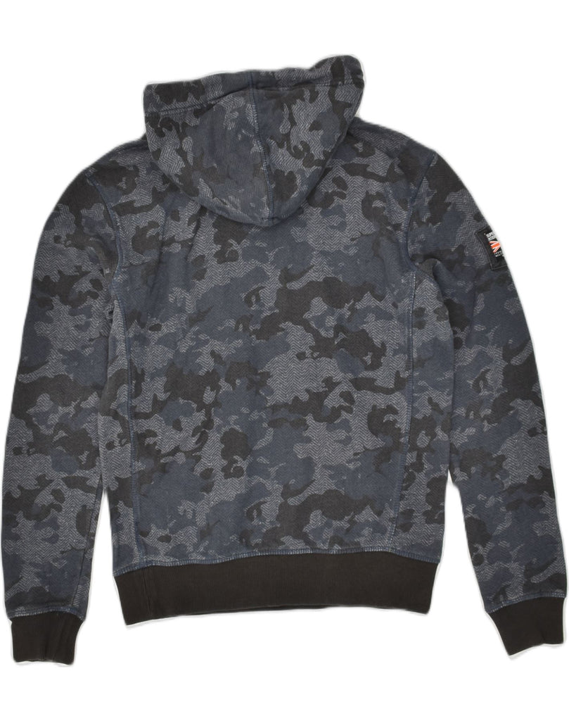 SUPERDRY Mens Hoodie Jumper Small Navy Blue Camouflage Cotton | Vintage Superdry | Thrift | Second-Hand Superdry | Used Clothing | Messina Hembry 