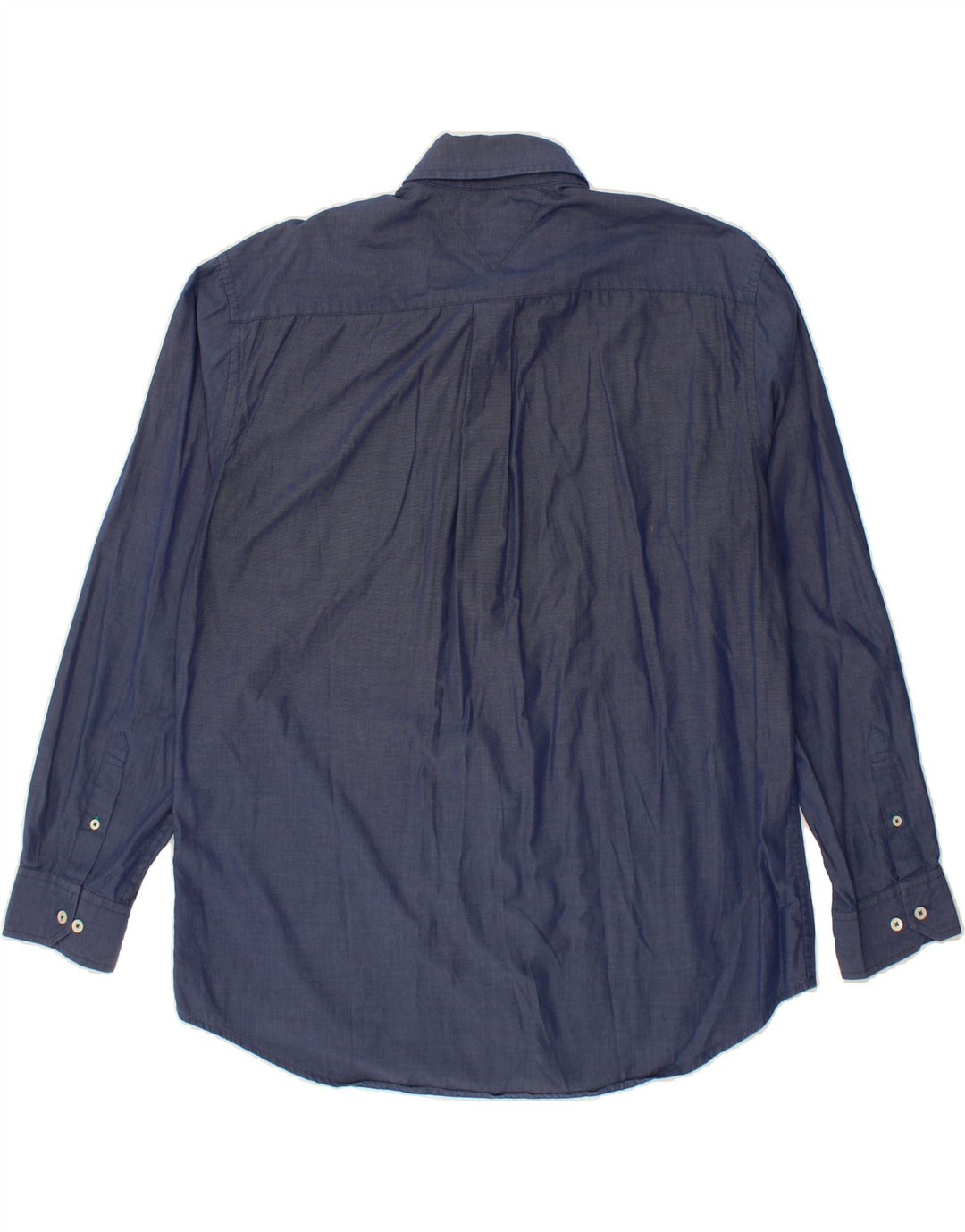 TOMMY HILFIGER Mens Shirt XL Navy Blue Cotton Vintage Tommy Hilfiger and Second-Hand Tommy Hilfiger from Messina Hembry 