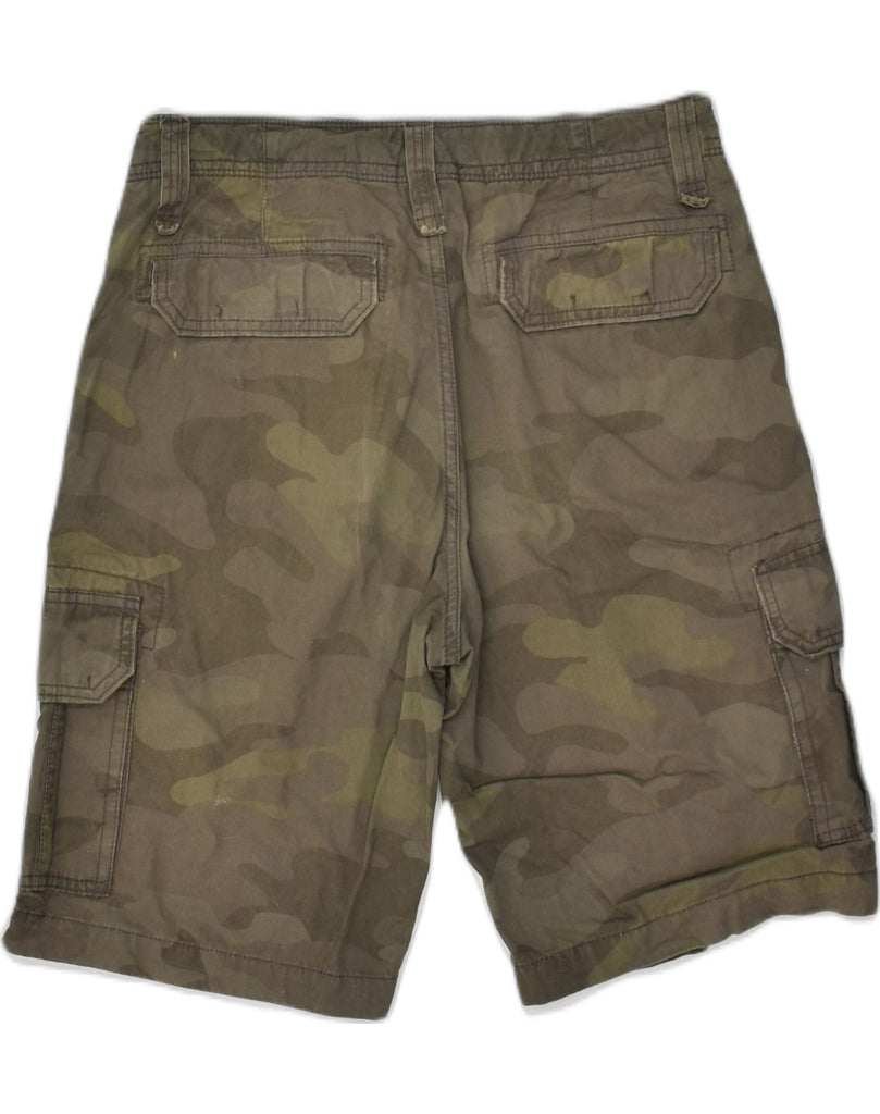 VINTAGE Mens Cargo Shorts IT 42 2XS W30  Grey Camouflage Cotton | Vintage Vintage | Thrift | Second-Hand Vintage | Used Clothing | Messina Hembry 