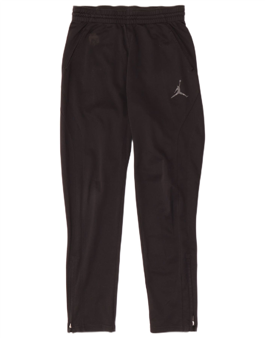 Jordan Boys Dri Fit Tracksuit Trousers 12-13 Years Large Black Polyester