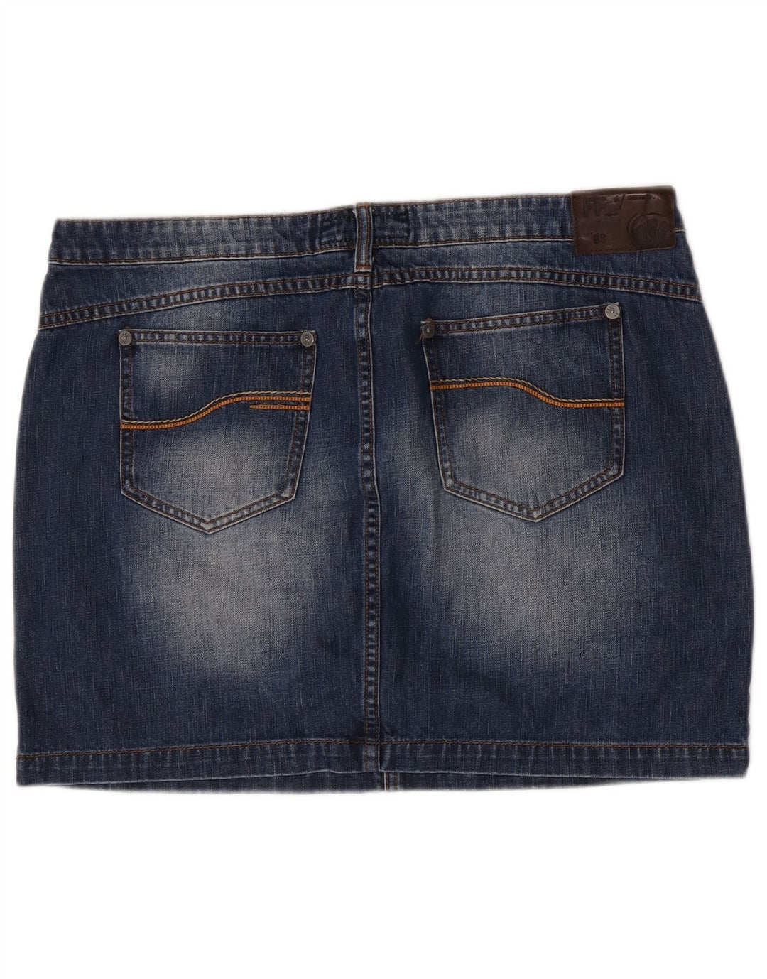 Fat Face Womens Denim Mini Cargo Skirt W36 XL Blue Cotton