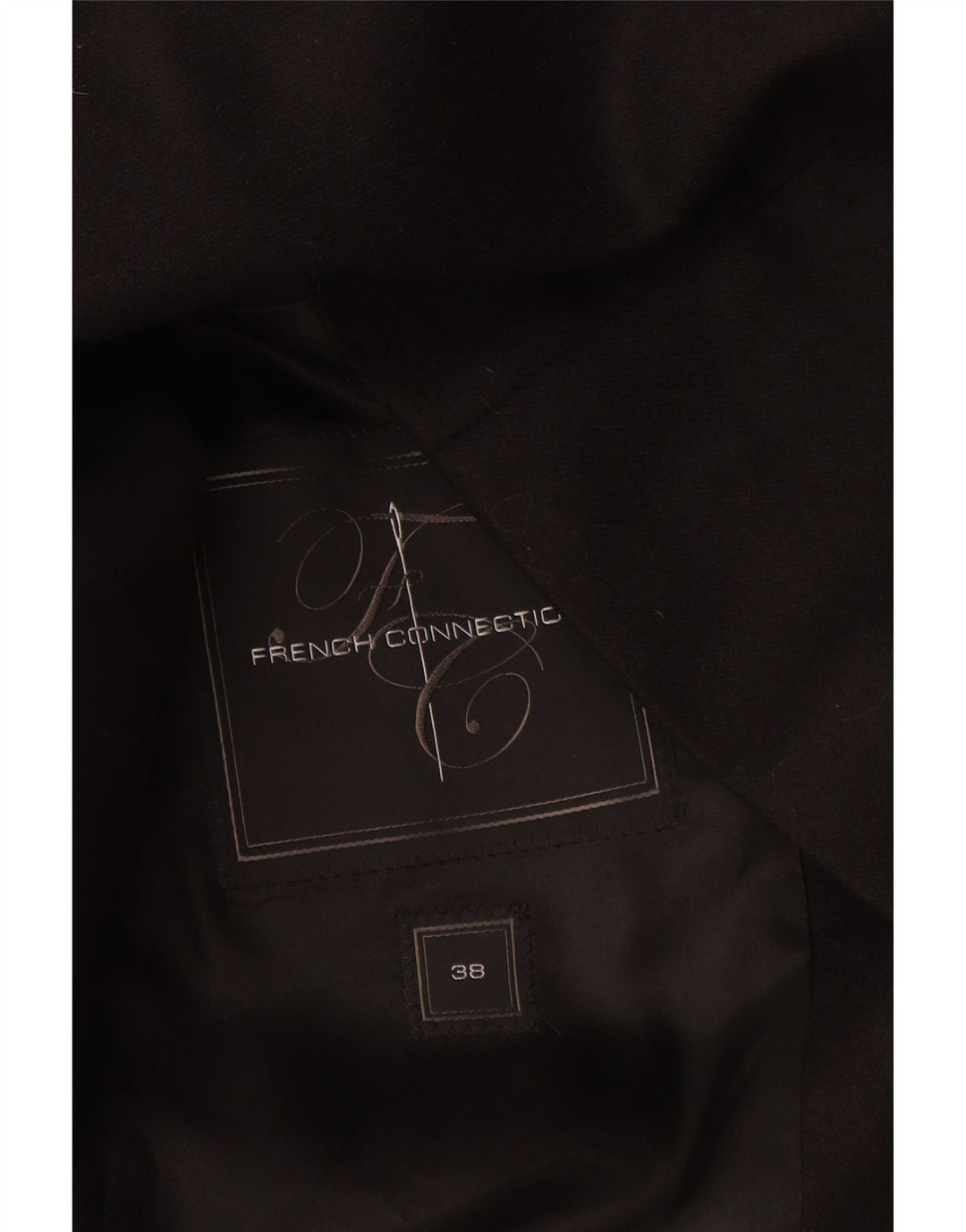 French Connection Mens Utility Jacket UK 38 Medium Black Wool