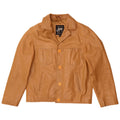 Gipsy Mens Leather Jacket UK 40 Large Brown Leather