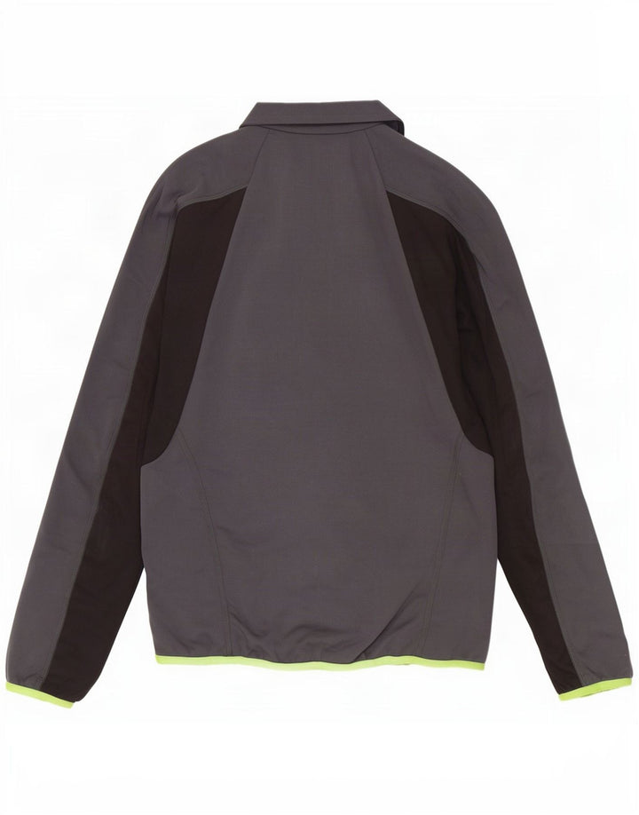 Brugi Mens Tracksuit Top Jacket Medium Grey Colourblock Polyester