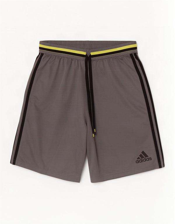 Adidas Mens Climalite Sport Shorts Medium Grey Polyester