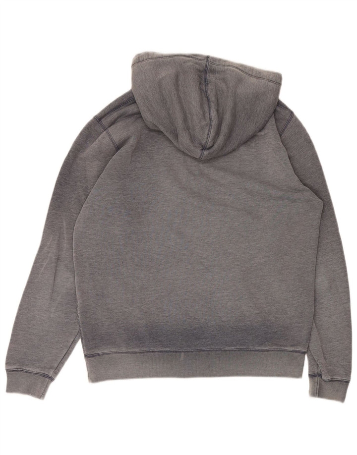 Jack Wills Mens Graphic Hoodie Jumper Small Grey Cotton