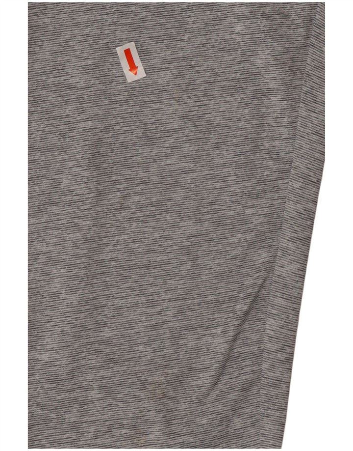 REEBOK Girls Leggings 13-14 Years  Grey Colourblock Polyester