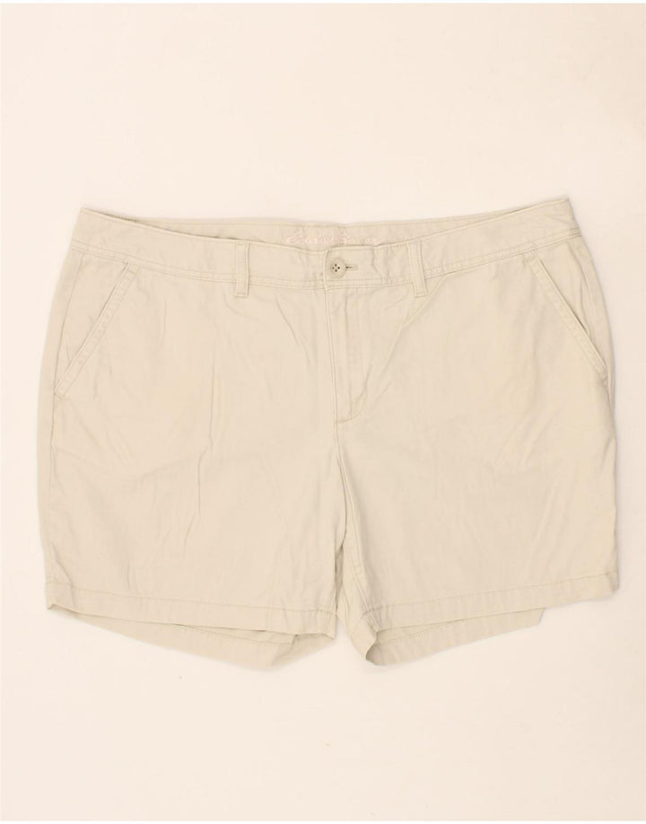 EDDIE BAUER Womens Chino Shorts US 10 Large W40  Beige Cotton Vintage Eddie Bauer and Second-Hand Eddie Bauer from Messina Hembry 