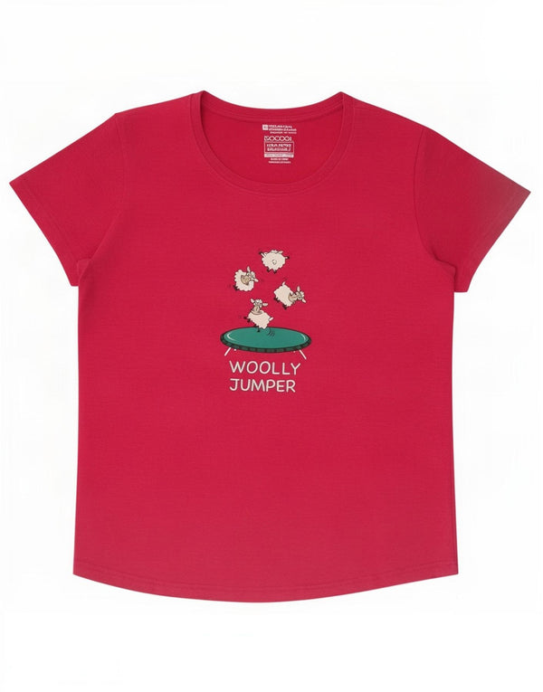 Mountain Warehouse Womens IsoCool Graphic T-Shirt Top UK 16 Large Pink