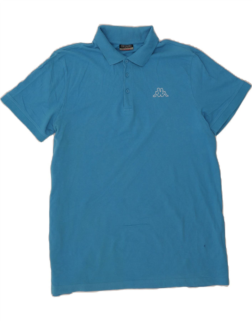 KAPPA Mens Polo Shirt XL Blue Cotton Vintage Kappa and Second-Hand Kappa from Messina Hembry 