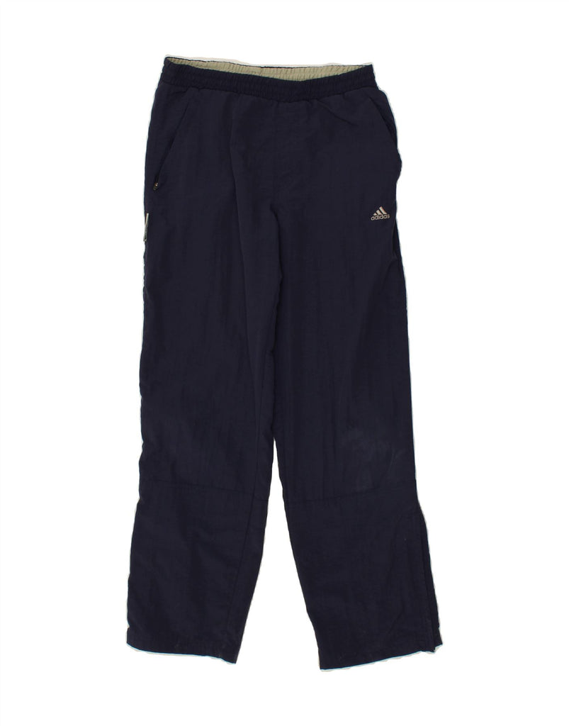 ADIDAS Boys Tracksuit Trousers 11-12 Years Navy Blue Polyester | Vintage Adidas | Thrift | Second-Hand Adidas | Used Clothing | Messina Hembry 