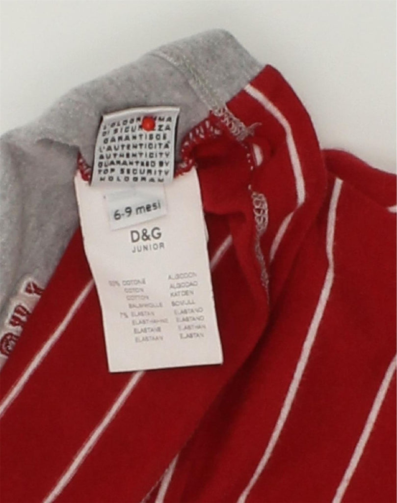 DOLCE & GABBANA Baby Girls Graphic Top Long Sleeve 6-9 Months Red | Vintage Dolce & Gabbana | Thrift | Second-Hand Dolce & Gabbana | Used Clothing | Messina Hembry 