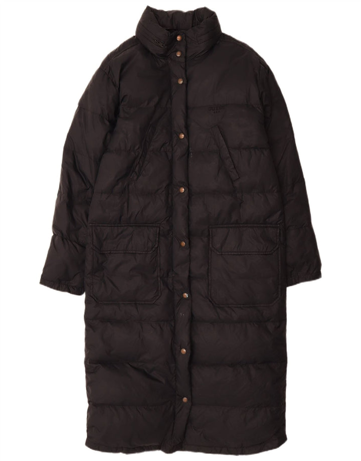 GUESS Womens Padded Coat UK 14 Medium Black Nylon