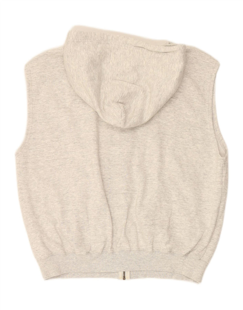 CHAMPION Mens Sleeveless Zip Hoodie Sweater XL Grey Flecked Cotton Vintage Champion and Second-Hand Champion from Messina Hembry 