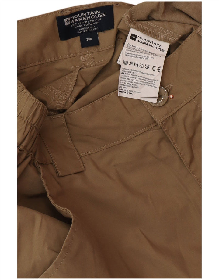 FAT FACE Mens Straight Cargo Trousers W28 L32 Beige Polyester