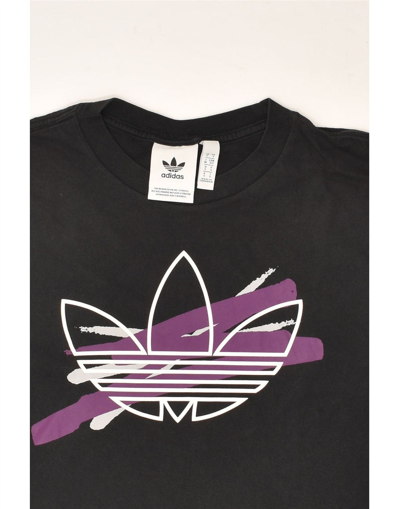 ADIDAS Mens Graphic T-Shirt Top Small Black Cotton | Vintage Adidas | Thrift | Second-Hand Adidas | Used Clothing | Messina Hembry 