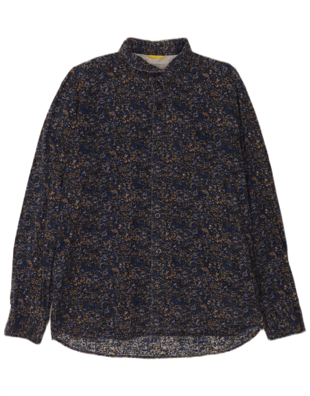 Camel Active Mens Shirt Large Navy Blue Floral Cotton