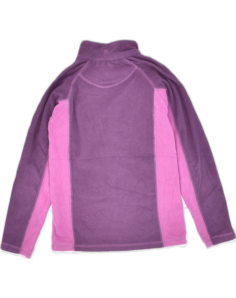 MOUNTAIN WAREHOUSE Girls Zip Neck Fleece Jumper 9-10 Years Purple | Vintage Mountain Warehouse | Thrift | Second-Hand Mountain Warehouse | Used Clothing | Messina Hembry 