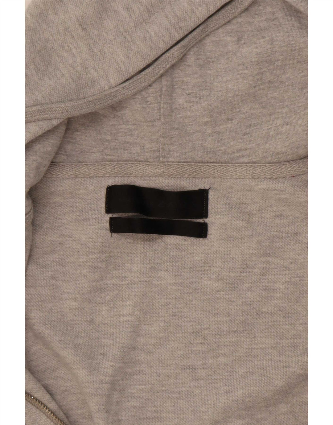 Zara Mens Zip Hoodie Sweater Small Grey Flecked