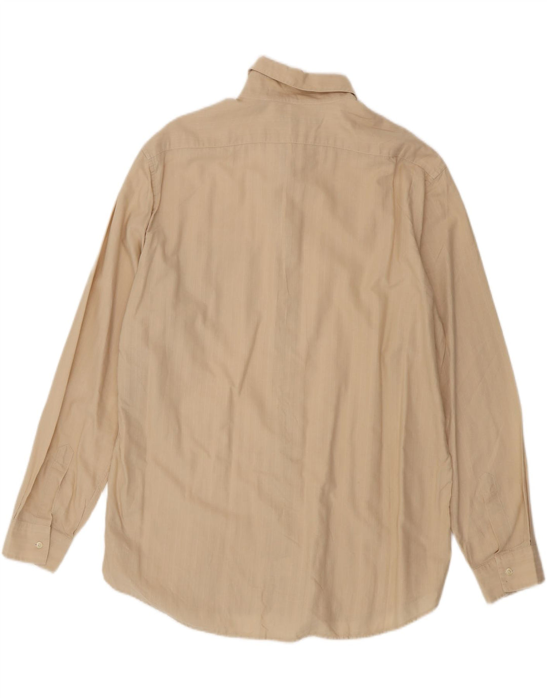 Cerruti 1881 Mens Shirt XL Beige Check Cotton