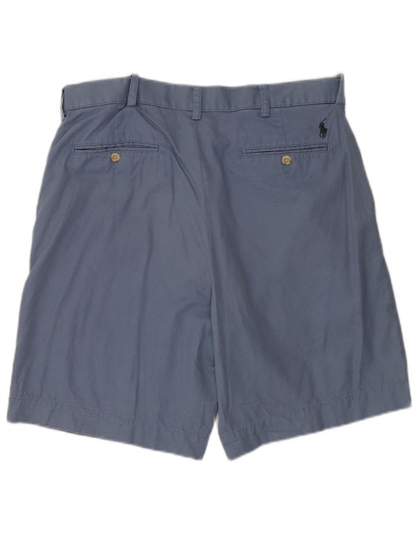 Polo Ralph Lauren Mens Chino Shorts W34 Large Navy Blue Cotton