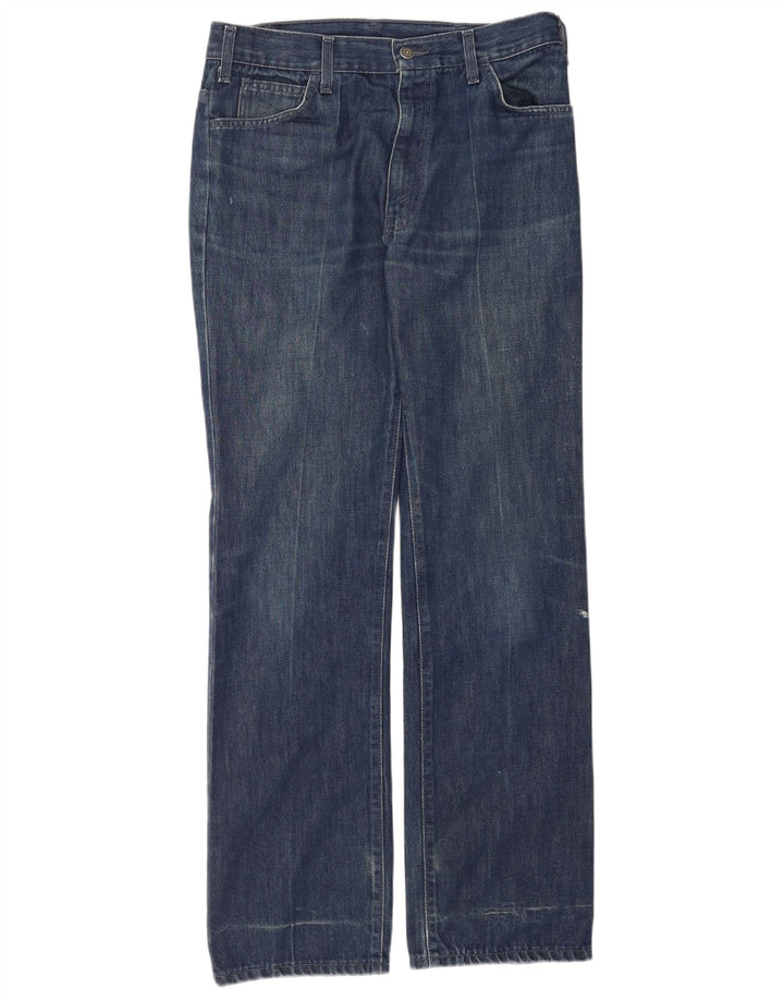 Levi's Mens Straight Jeans W33 L34 Blue Cotton