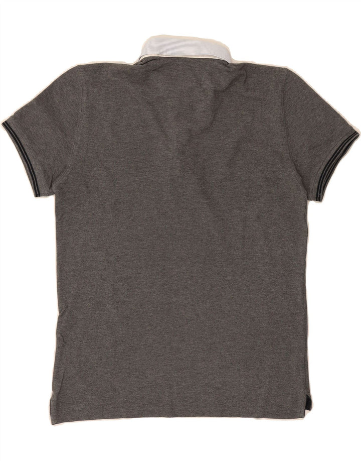 MASSIMO DUTTI Mens Casual Fit Polo Shirt Medium Grey Vintage Massimo Dutti and Second-Hand Massimo Dutti from Messina Hembry 