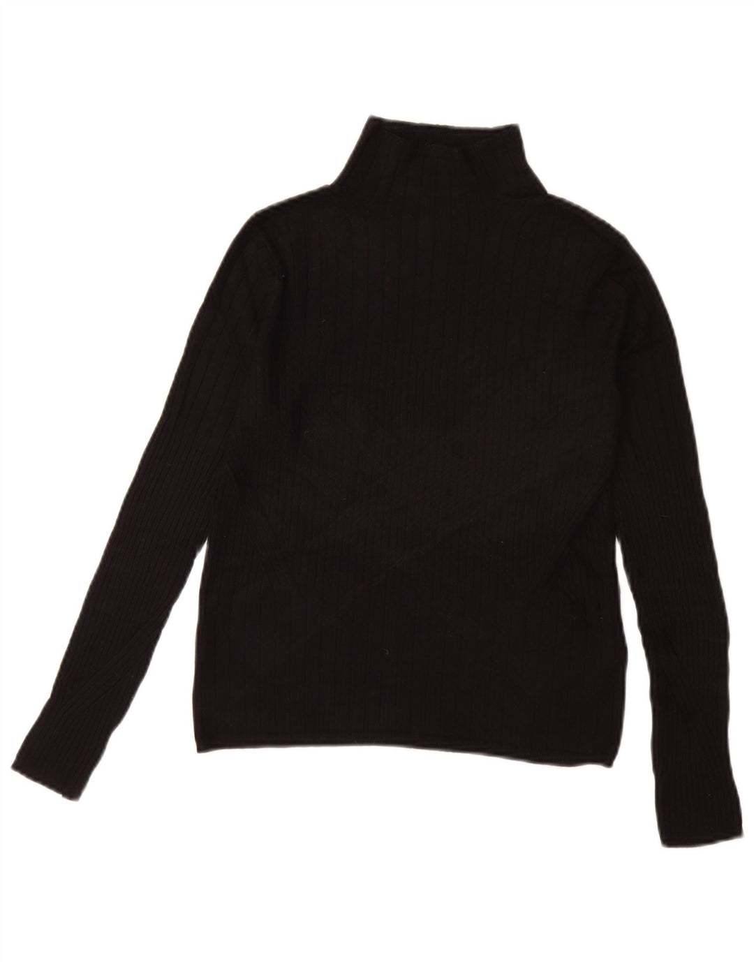 MARKS & SPENCER Womens Turtle Neck Jumper Sweater UK 10 Small Black