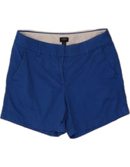 J. CREW Womens Chino Shorts US 4 Small W28 Blue Cotton