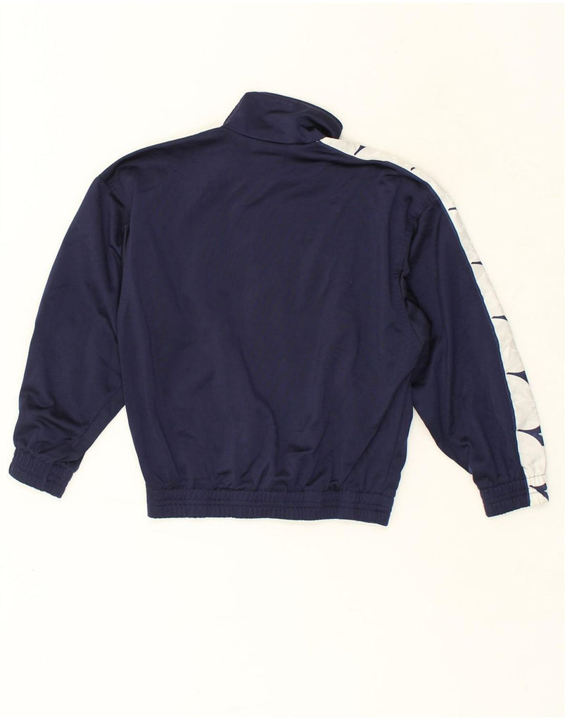 DIADORA Boys Graphic Tracksuit Top Jacket 8-9 Years Navy Blue Polyester | Vintage Diadora | Thrift | Second-Hand Diadora | Used Clothing | Messina Hembry 