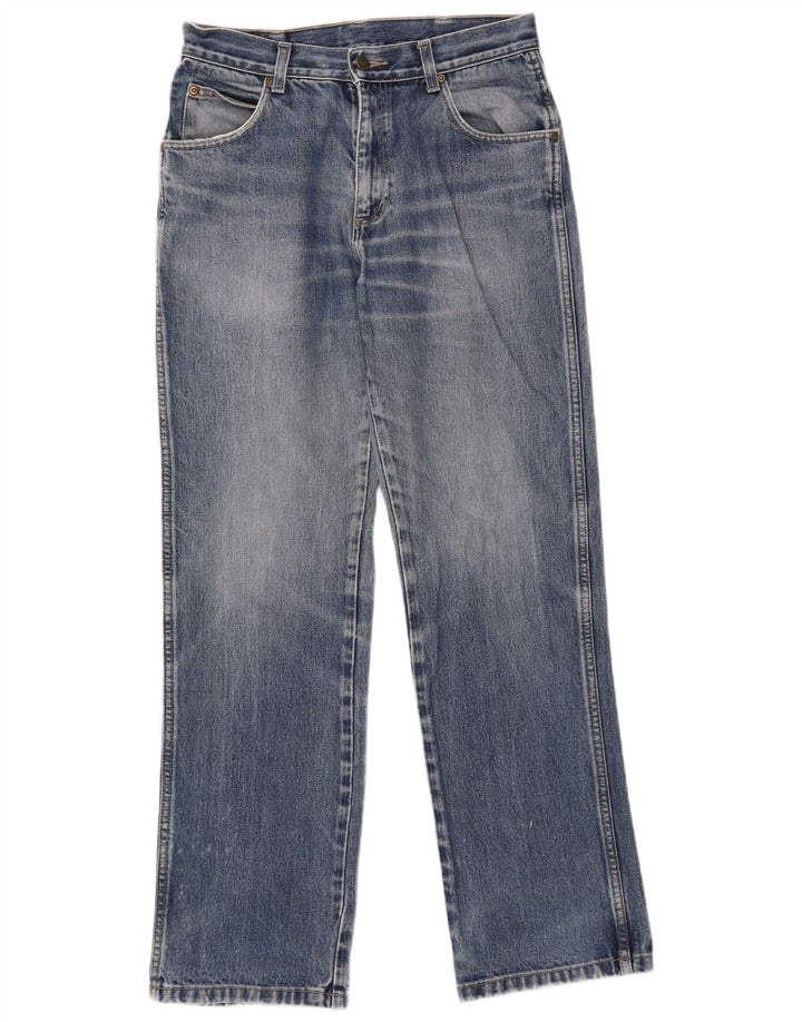 Wrangler Mens Straight Jeans W32 L32 Blue Cotton