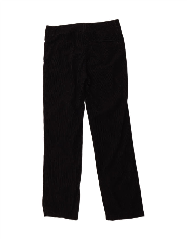 Toast Womens Straight Corduroy Trousers W30 L31 Black Cotton