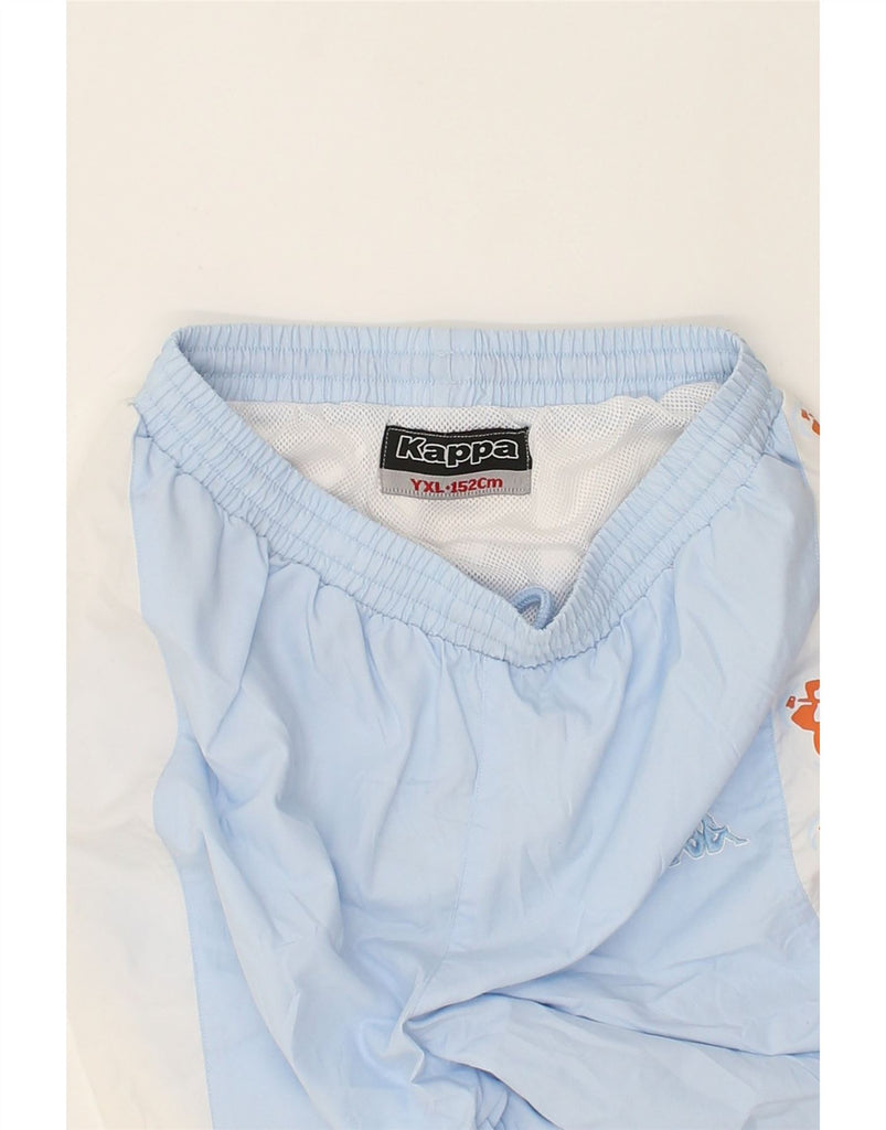 KAPPA Girls Graphic Sport Shorts 11-12 Years XL Blue Polyester | Vintage Kappa | Thrift | Second-Hand Kappa | Used Clothing | Messina Hembry 